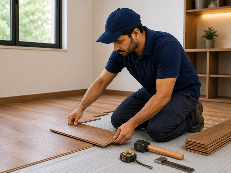 Wooden flooring support